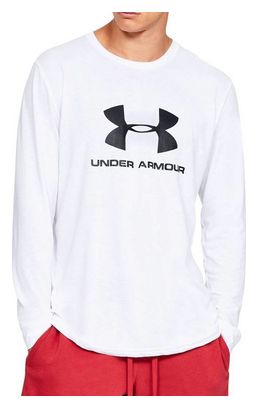 Under Armour Sportstyle Logo Long Sleeve 1329283-100 Homme longsleeve Blanc