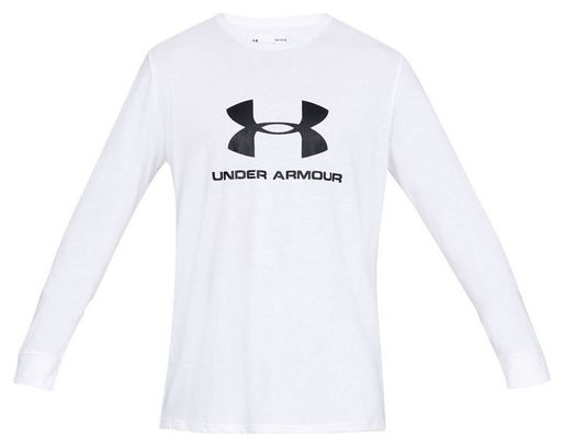 Under Armour Sportstyle Logo Long Sleeve 1329283-100 Homme longsleeve Blanc