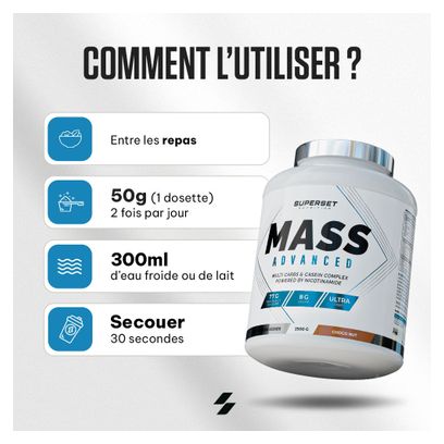 Mass Advanced (2 5kg) - Superset Nutrition - Chocolat - Gainers
