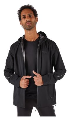 Kiprun Run 500 Waterdicht Herenjack Zwart