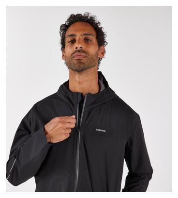 Kiprun Run 500 Waterdicht Herenjack Zwart