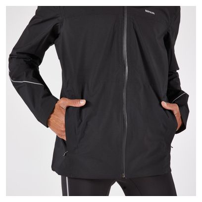 Kiprun Run 500 Waterdicht Herenjack Zwart