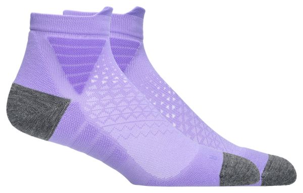 Asics Fujitrail Quarter Purple Socks