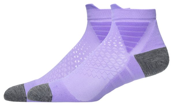 Asics Fujitrail Quarter Purple Socks