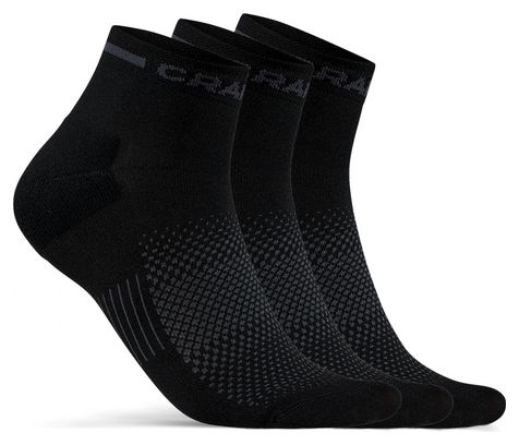 Socks x3 Craft Core Dry Black Unisex