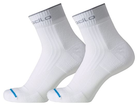 ODLO Coppia di calze Running Short White