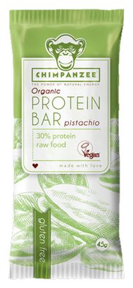 CHIMPANZEE Protein Bar 100% Natural Pistachio 45g GLUTEN FREE