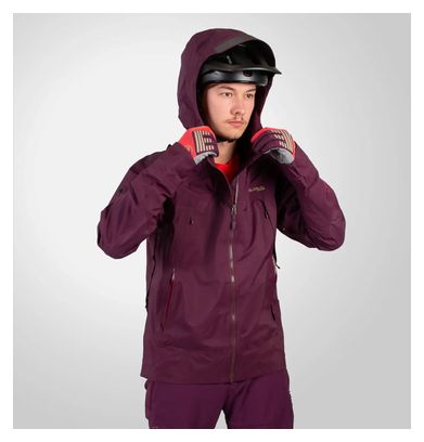 Chaqueta impermeable Endura MT500 II Morado