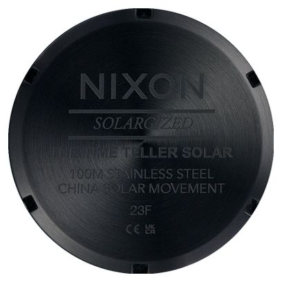 Reloj Nixon Time Teller Solar Unisex Negro/Blanco