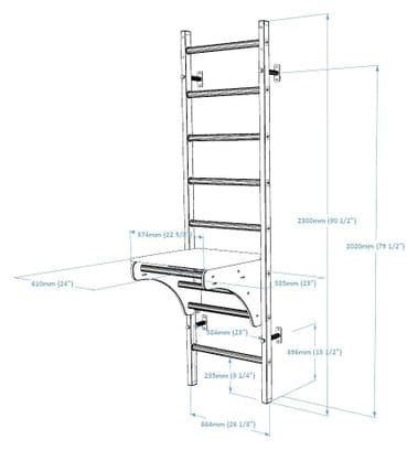 Espalier de gymnastique BenchK 212W