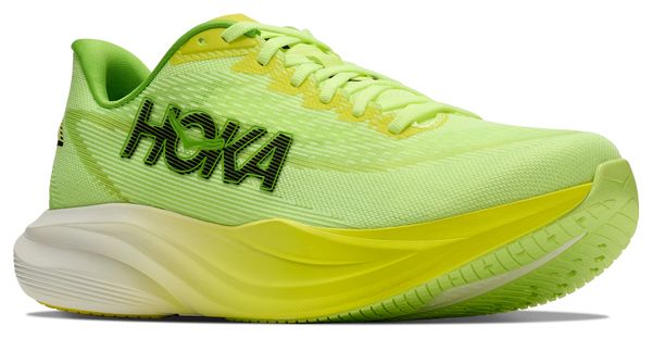 Hoka Mach 7 hardloopschoenen geel/groen voor heren