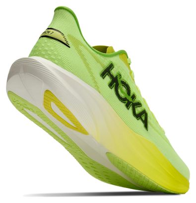 Hoka Mach 7 hardloopschoenen geel/groen voor heren