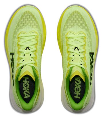 Hoka Mach 7 hardloopschoenen geel/groen voor heren
