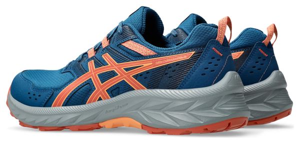 Asics Gel-Venture 9 Trailrunning-Schuhe Blau/Koralle Damen