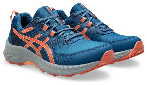 Asics Gel-Venture 9 Trailrunning-Schuhe Blau/Koralle Damen