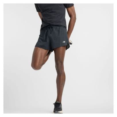 New Balance RC Ultra Light 3in Split Shorts Schwarz Herren