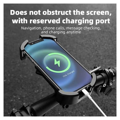 Support de téléphone anti-choc pour vélo blanc