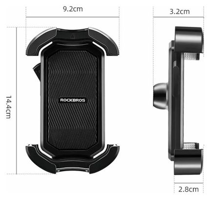 Support de téléphone anti-choc pour vélo blanc