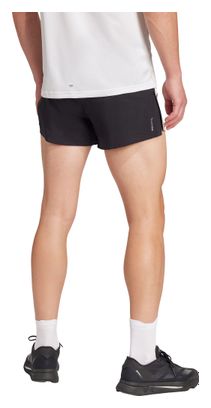 Short Splité adidas Adizero Running Gel Pocket 3in Noir Homme