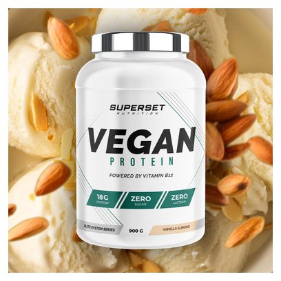 100% Vegan Protein (900g) - Superset Nutrition - Amande Et Vanille - Protéines Végétales