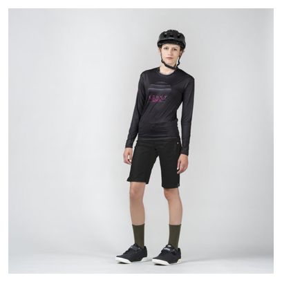 Maillot Kenny Charger de manga larga para mujer negro