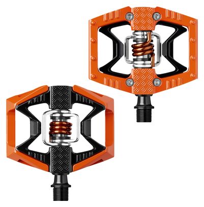 CRANKBROTHERS Pedales DOUBLE SHOT Naranja Negro