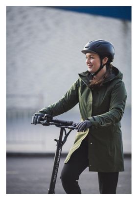 Parka Altura Grid Khaki para mujer