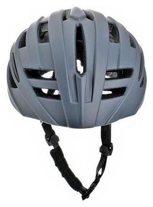 Casque de vélo Route/MTB - 52-58cm - Bleu mat-gris - Lumière rouge