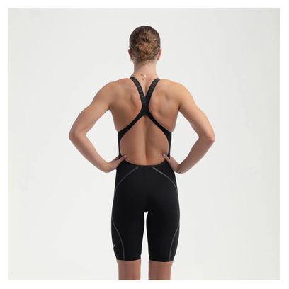 Traje de baño Speedo de 1 pieza para mujer Fastskin LZR Pure Intent2.0 Kneeskin Negro