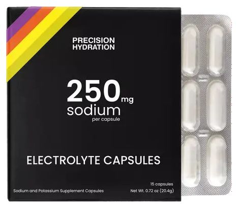 Capsules électrolytes Precision Fuel & Hydratation 250mg Sodium - 15 capsules