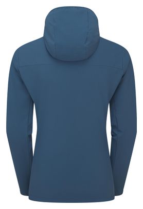 Rab Borealis Hoody Softshell damesjas blauw