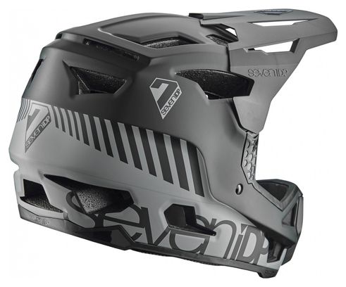 Seven Project 23 Glasvezel Integraalhelm Zwart / Grijs