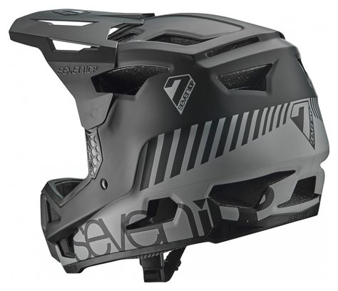 Seven Project 23 Glasvezel Integraalhelm Zwart / Grijs