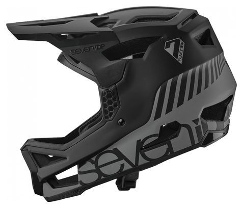 Seven Project 23 Glasvezel Integraalhelm Zwart / Grijs