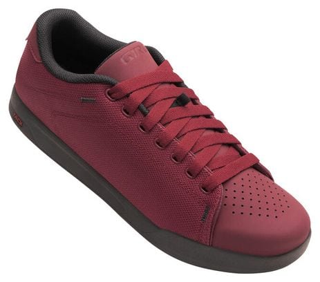 Pair of Giro DEED Ox Blood Red Shoes