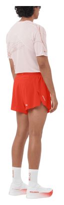 Salomon S/Lab Speed Short Sleeve Shirt White/Red Men's