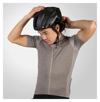 Endura GV500 Reiver Short Sleeve Jersey Fossil Grey