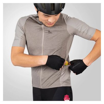 Endura GV500 Reiver Short Sleeve Jersey Fossil Grey