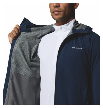 Giacca impermeabile Columbia Trailborne 2.5L blu da uomo