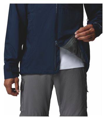 Giacca impermeabile Columbia Trailborne 2.5L blu da uomo