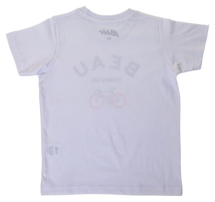 Rubb'r Beau Weiß Kurzarm T-Shirt für Kinder