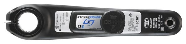 Etapas Ciclismo Etapas Potencia L Shimano XT M8000 Medidor de potencia (brazo de la biela izquierda) Negro