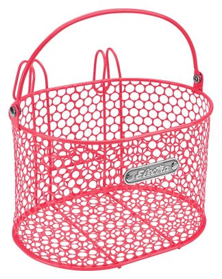 Honeycomb Small Hook-Mounted Handlebar Basket Pink