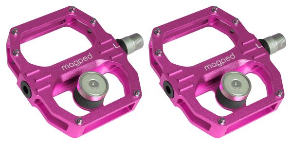 Pair of Magped Sport 2 Magnetic Pedals (150 N Magnet) Pink