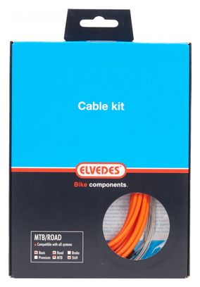Câbles de Transmission Elvedes Basic Cable Kit Orange