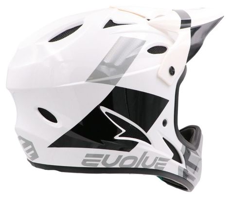 CASQUE ENFANT EVOLVE STORM GLOSSY WHITE/BLACK