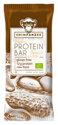 CHIMPANZEE Protein Bar 100% natürliche Erdnussbutter 45g GLUTENFREI