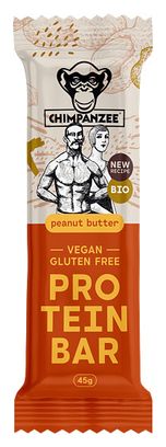CHIMPANZEE Protein Bar 100% Natural Peanut Butter 45g GLUTEN FREE