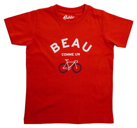 Rubb'r Beau Red Short Sleeve T-Shirt Bambino
