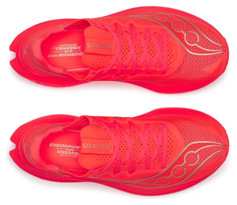 Saucony Endorphin Pro 5 hardloopschoenen, rood/goud, dames